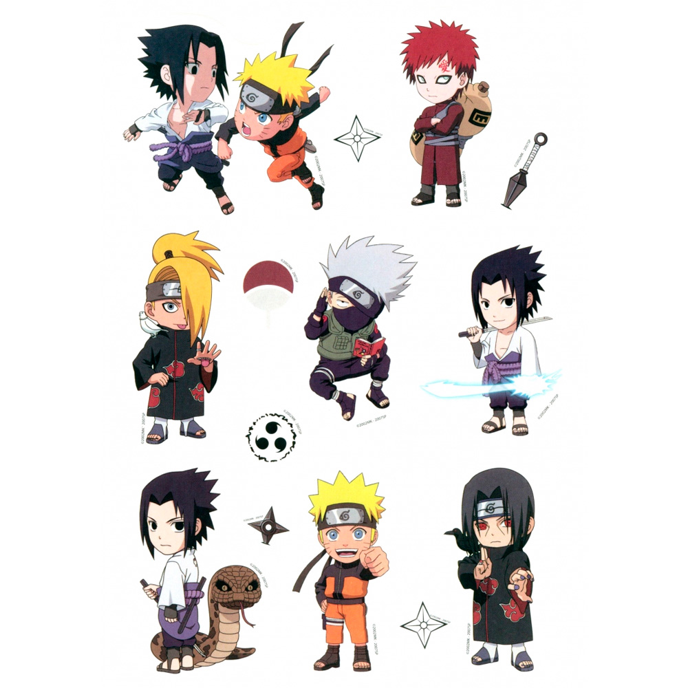 Набор стикеров Naruto дизайн 3 08599 Origami Набор стикеров Naruto дизайн 3 08599 Origami