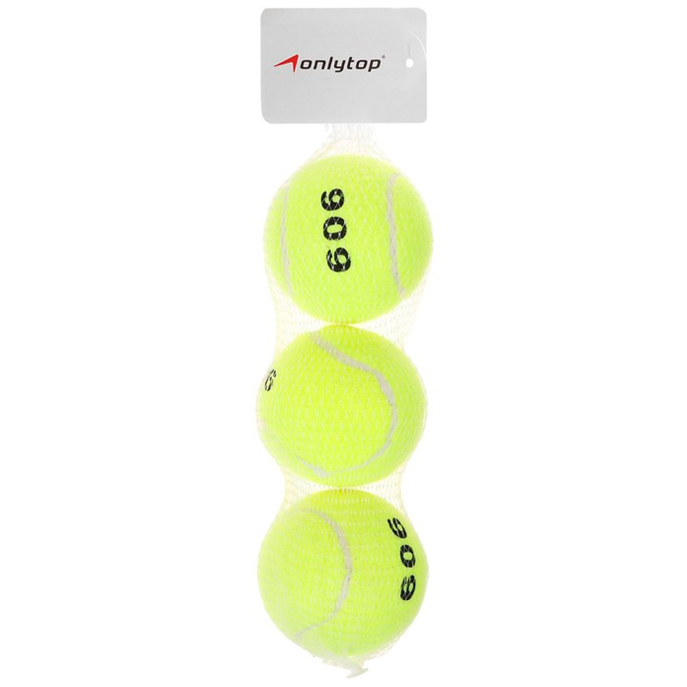 Мяч для большого тенниса № 909 тренировочный набор 3 шт микс 7369750.