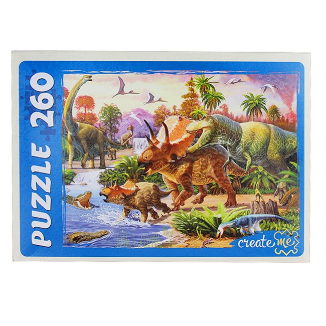 Пазл 260 Динозавры у водоема ПУ260-0481.