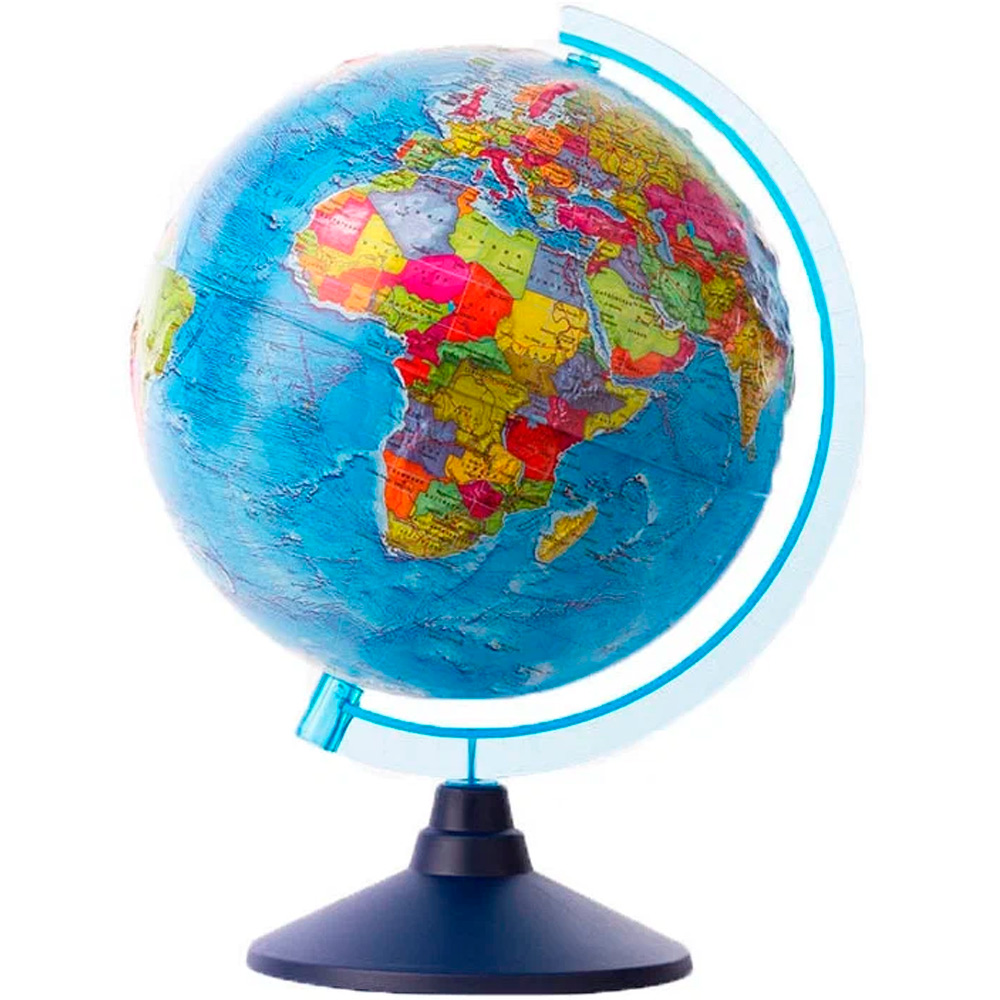 Глобус Земли политический 250 мм. Рельефный Классик Евро Ке022500203