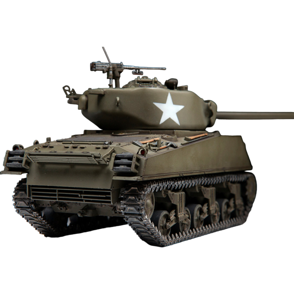 Сборная модель 3676ПН Американский средний танк М4А3 (76)  W "Шерман" с 76-мм пушкой