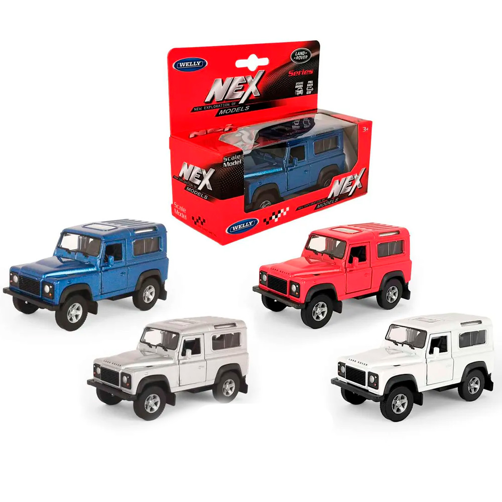 Модель 1:38 Land Rover Defender I, пруж. мех., цв. в асс. 42392W