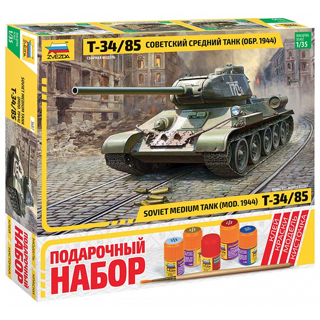 Сборная модель 3687ПН Советский средний танк Т-34/85