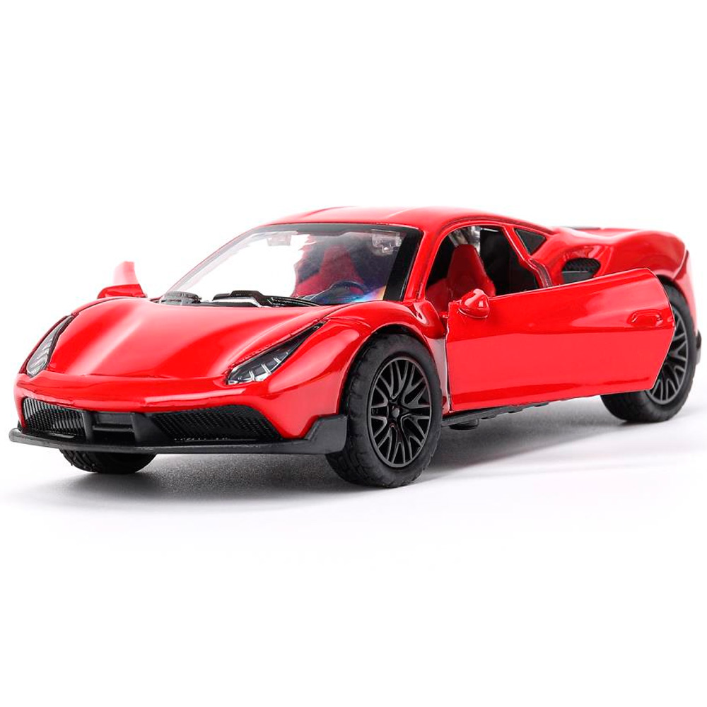 Модель 2210C0139-R3 Ferrary 488 gtb 12 см, двери, багажник, инерция Технопарк в коробке Модель 2210C0139-R3 Ferrary 488 gtb 12 см, двери, багажник, инерция Технопарк в коробке