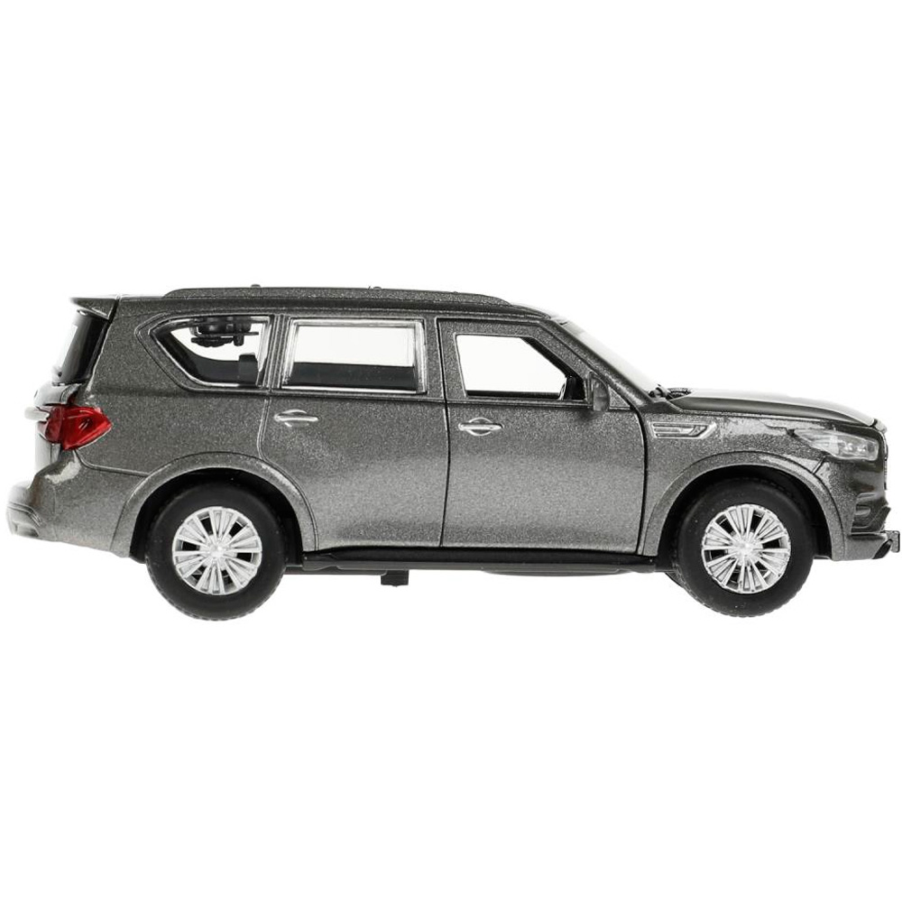 Модель QX80-12-GY INFINITI QX80, длина 12,5 см, двери, багаж, инер, серый Технопарк в коробке /72/ Модель QX80-12-GY INFINITI QX80, длина 12,5 см, двери, багаж, инер, серый Технопарк в коробке /72/