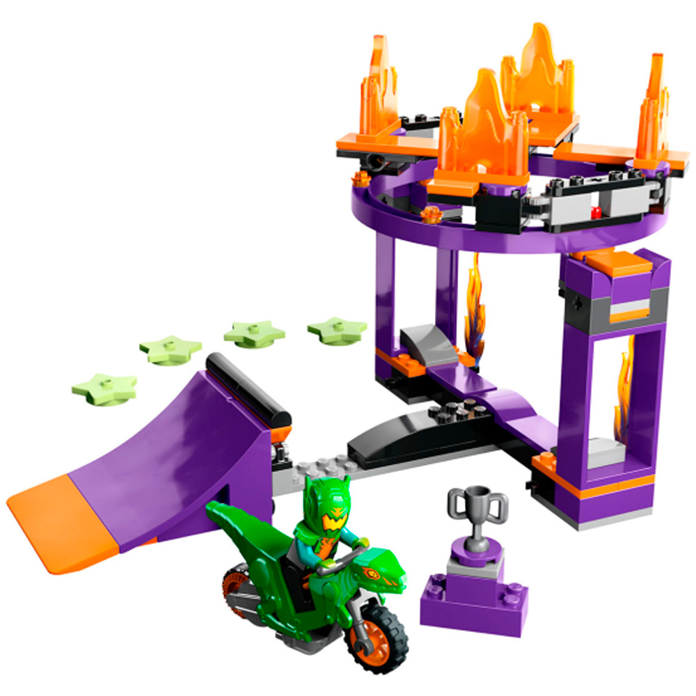 Конструктор LEGO 60359 CITY "Испытание каскадеров с трамплином и кольцом"