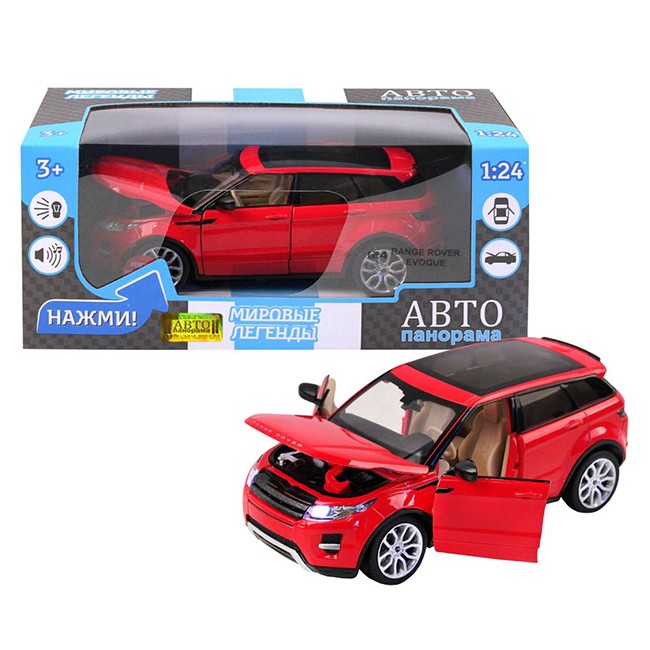 Модель 1:24 Land Rover Range Rover Evoque, красный 1200120JB Автопанорама