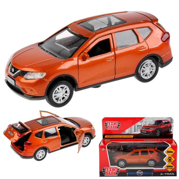 Модель X-TRAIL-GD Nissan X-TRAIL золотой Технопарк  в коробке