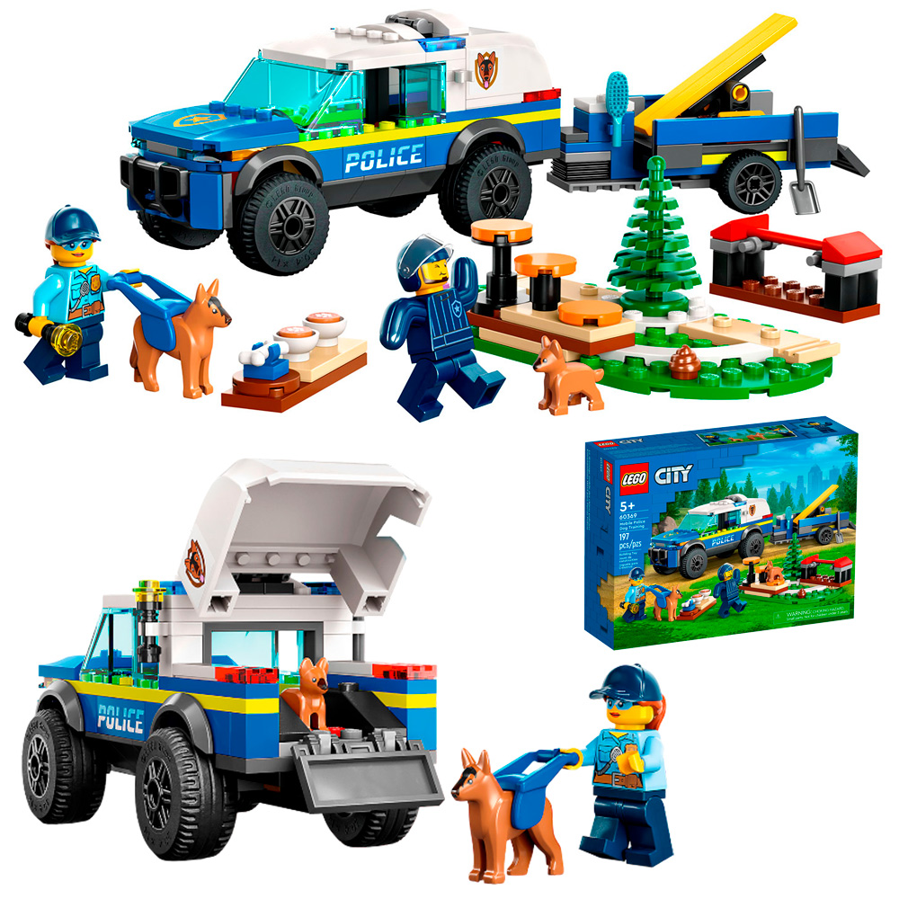 Констр-р LEGO 60369 CITY "Дрессировка полицейской собаки на выезде"