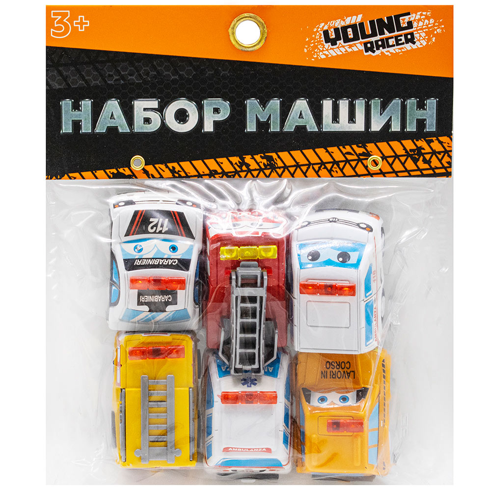 Набор машин Young Racer 2817-6YS Спецтехника в пак.