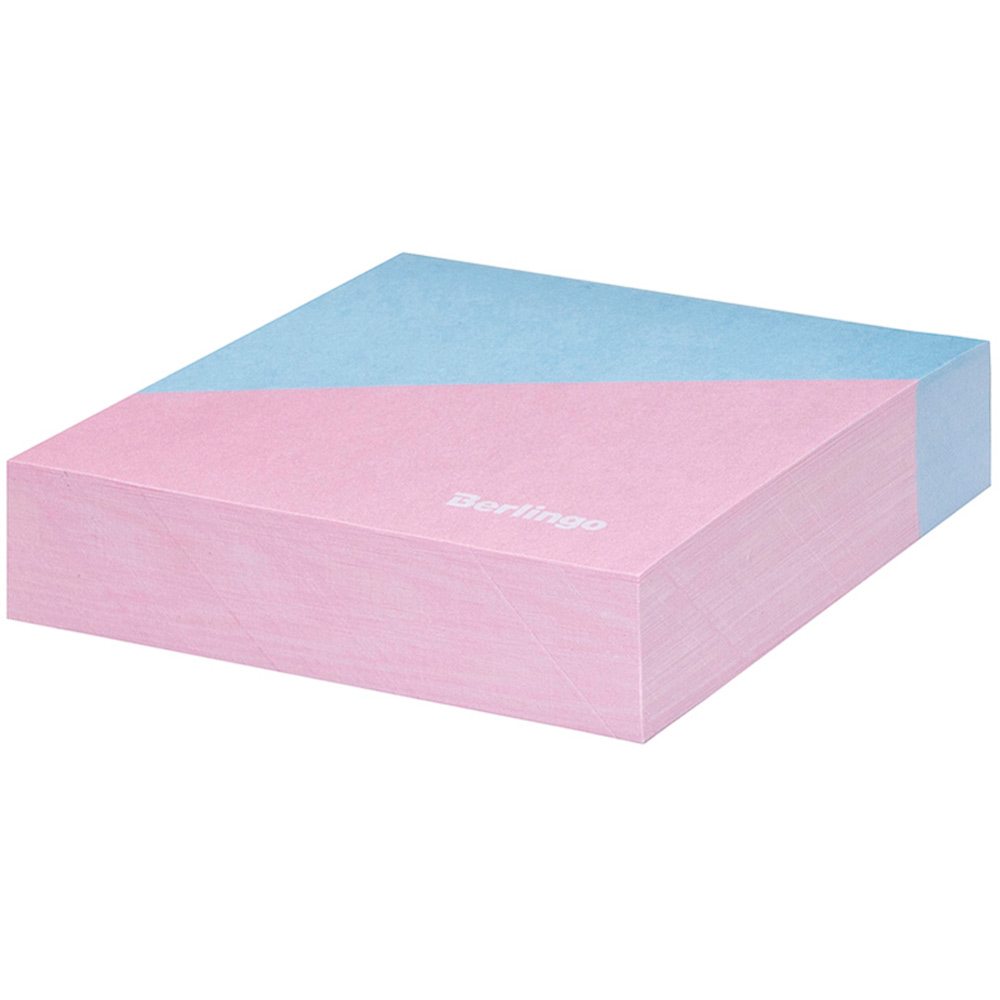 Блок для записей Berlingo "Haze" 8,5*8,5*2см, розовый/голубой, 200л. 298609.