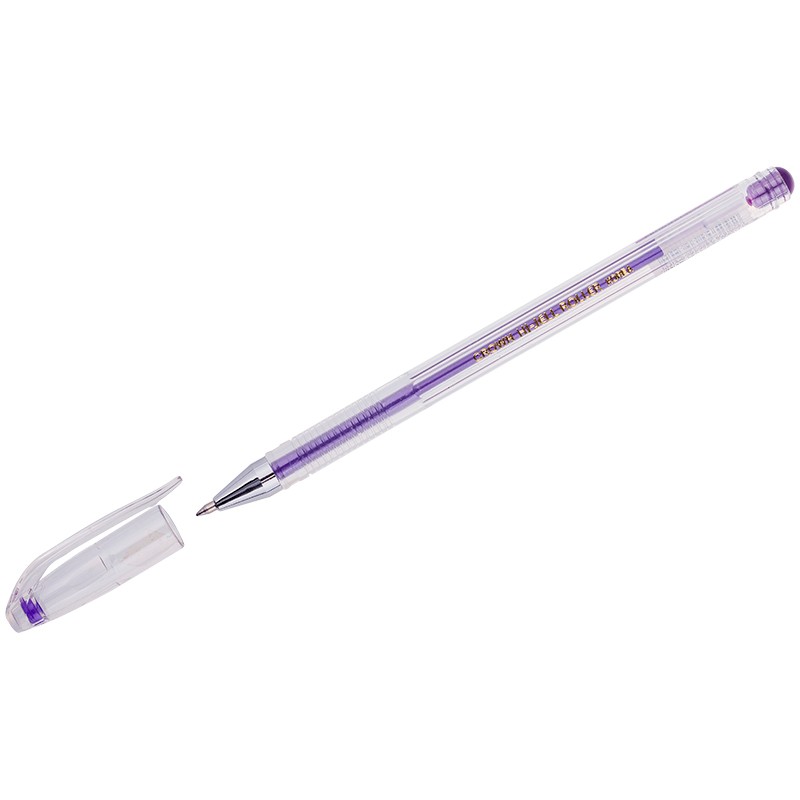 Ручка гелевая "Hi-Jell Metallic" фиолетовая металлик, 0,7мм 001967