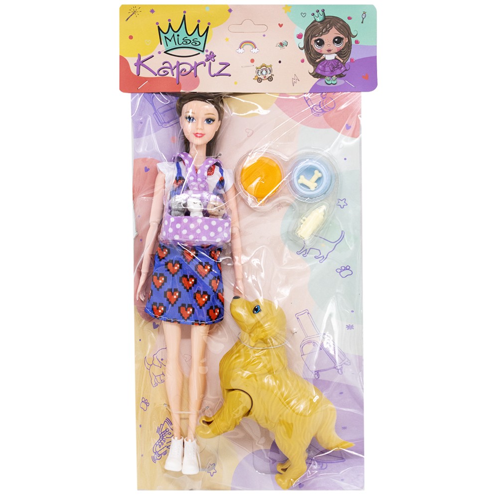 Кукла Miss Kapriz MK61808 с питомцами и аксесс. в пак. Кукла Miss Kapriz MK61808 с питомцами и аксесс. в пак.