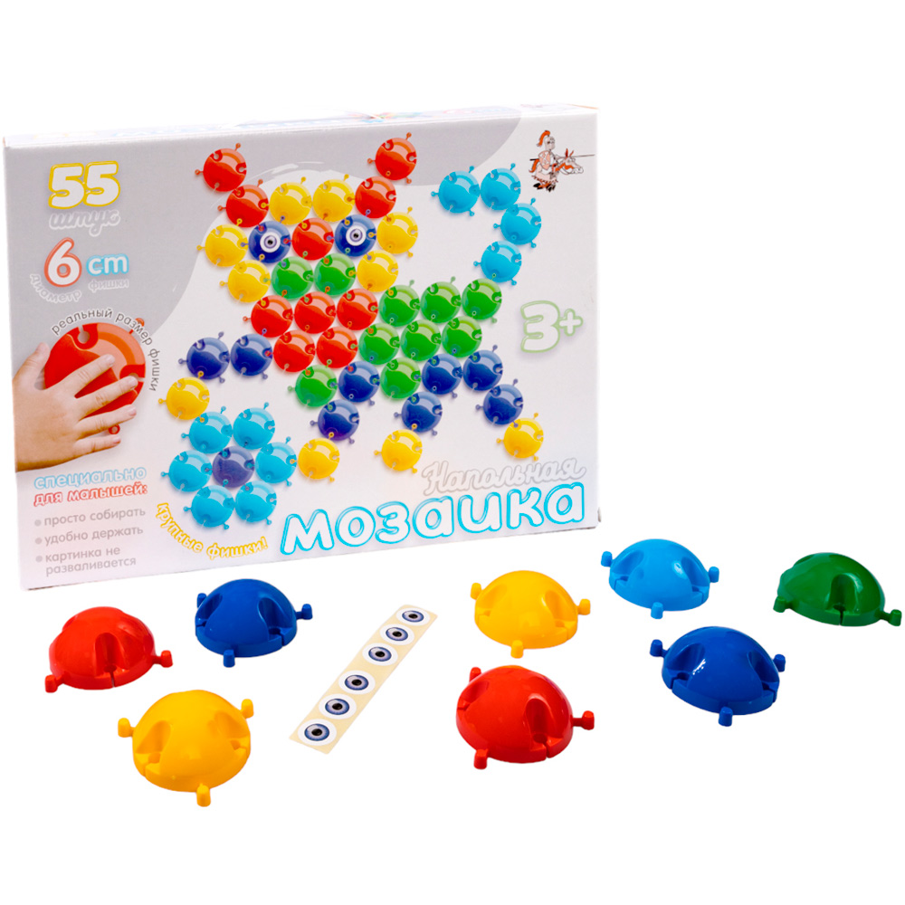 Мозаика напольная с крупными фишками d60/55 эл 01536 Мозаика напольная с крупными фишками d60/55 эл 01536
