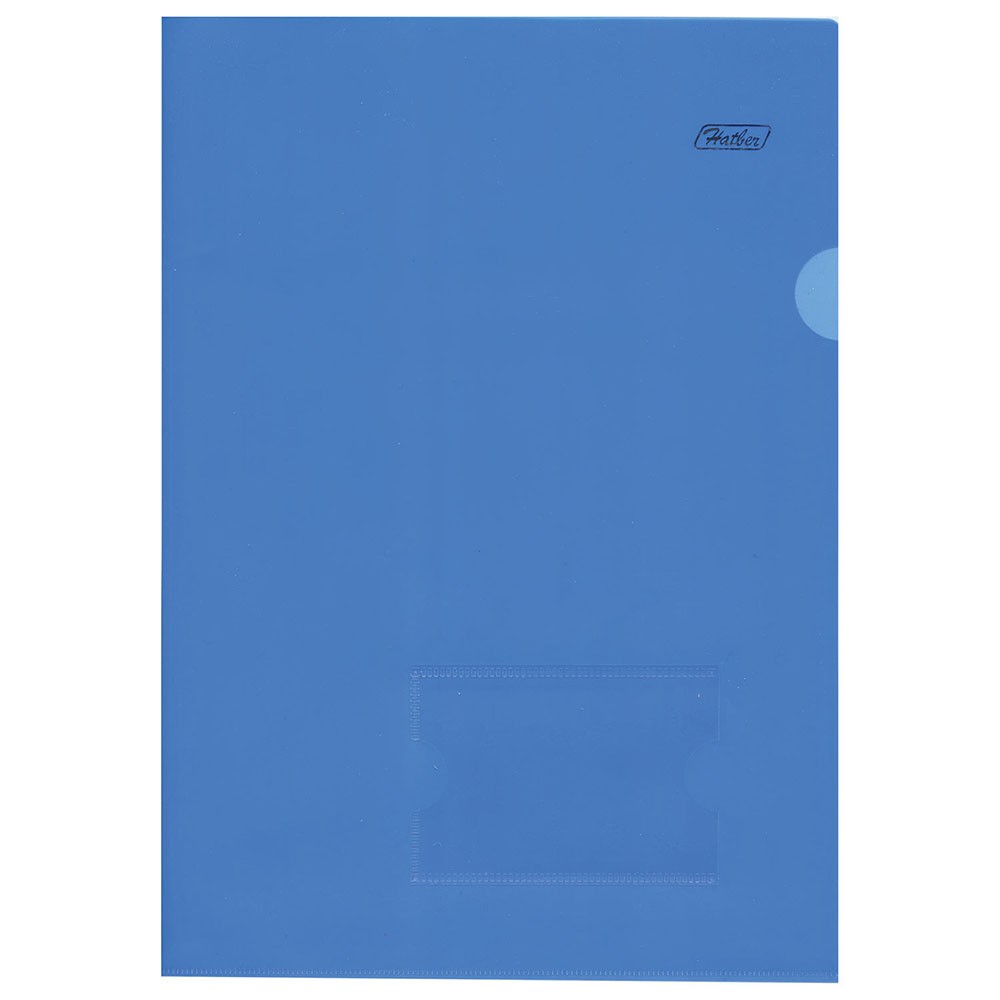 Папка-уголок с карманом для визитки А4 Синяя AGкм4_00102(V246955).