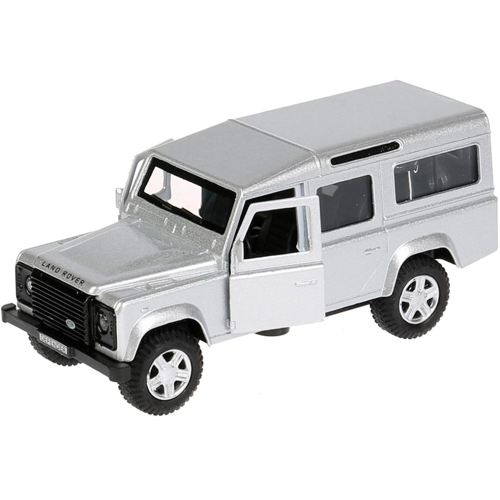 Модель DEFENDER-SL LAND ROVER DEFENDER серебристый Технопарк  в коробке