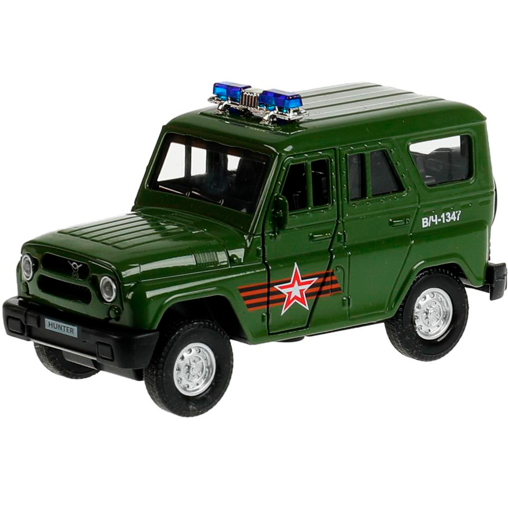 Модель HUNTER-12SLARR-GN UAZ HUNTER АРМИЯ РОССИИ 12 см Технопарк в коробке /72/