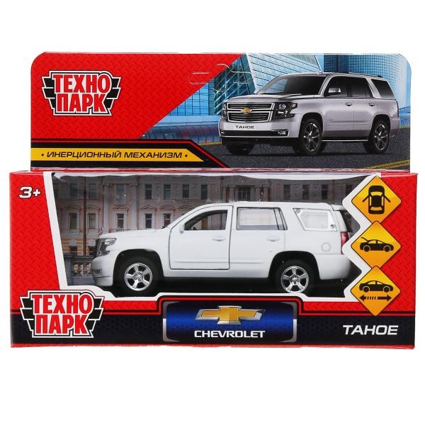 Модель TAHOE-12FIL-WH CHEVROLET TAHOE матовый Технопарк  в кор.