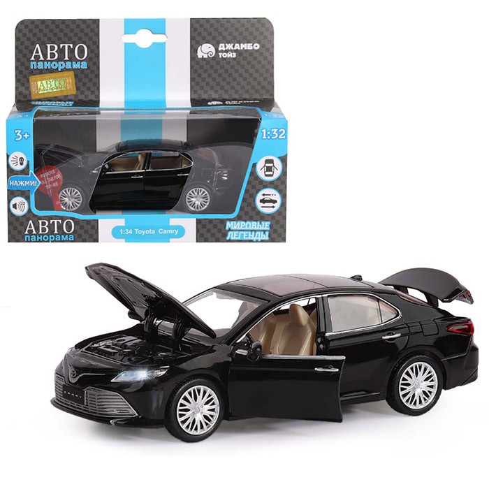 Модель 1:32 Toyota Camry, черный 1251037JB Автопанорама