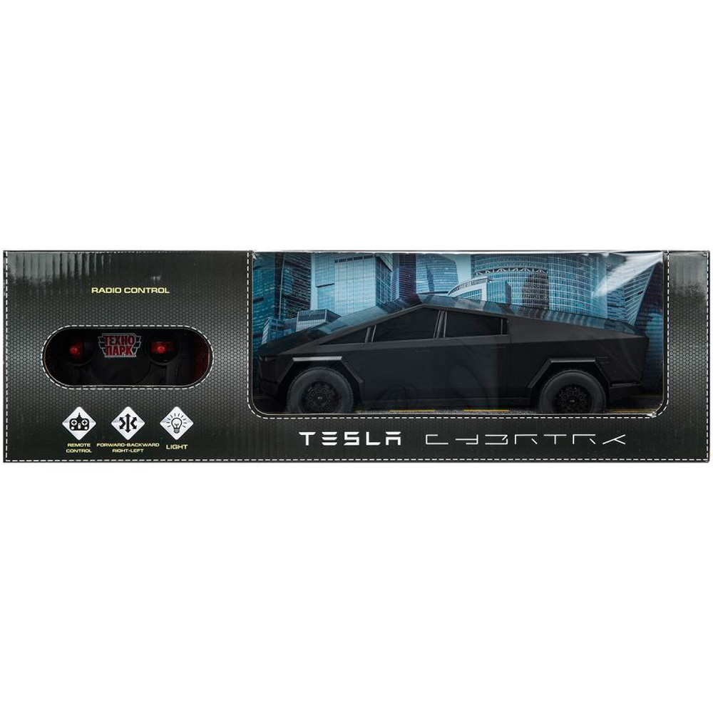 Машина на радиоуправлении ELPICK-24L-BK Tesla Cybertruck, свет, 24,5 см, черный Технопарк Машина на радиоуправлении ELPICK-24L-BK Tesla Cybertruck, свет, 24,5 см, черный Технопарк